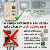 Cách nhận biết thiết bị bảo vệ điện giật cách ly chất lượng kém