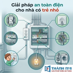 Giải pháp an toàn điện cho nhà có trẻ nhỏ