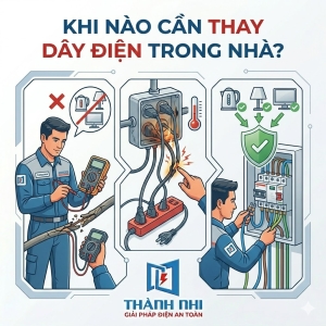 Khi nào cần thay dây điện trong nhà?