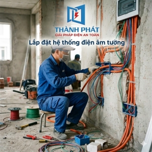 Lắp đặt hệ thống điện âm tường – lưu ý quan trọng