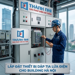 Lắp đặt thiết bị dập tia lửa điện cho building Hà Nội