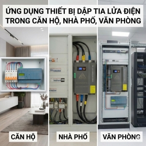 Ứng dụng thiết bị dập tia lửa điện trong căn hộ, nhà phố, văn phòng